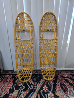Raquettes à neige vintage, paire de raquettes à neige en bois, décoration murale rustique pour cabane, décoration vintage pour chalet de ski