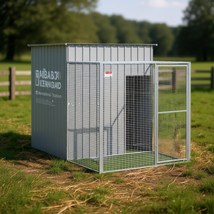 Jaula Grande para Pollos de Acero Galvanizado Gris Claro, Jaula para Animales de Alta Rigidez para Avicultura - Product Image 2