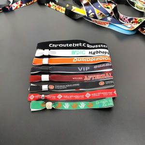 Tessuto di seta promozionale Clip di raso nastro biodegradabile tessuto tessuto tessuto braccialetti per eventi Festival musicali - Product Image 2