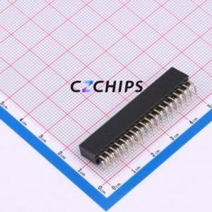 HC-PM254-8.5H-2x19PW Pin Socket Bent Lead Through Hole,P=2.54mm Connector 2x19P 2.54mm 2.54mm Square Hole - Product Image 2