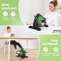 Bicicleta de Ejercicio Portátil para Rehabilitación de Brazos y Piernas, Mini Bicicleta Estática para Entrenamiento en Casa con Estabilidad Mejorada