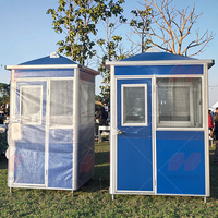 Meilleures ventes de cabines de sécurité mobiles en aluminium Mini maison de garde préfabriquée pour la sécurité extérieure Panneau sandwich mobile à faible coût