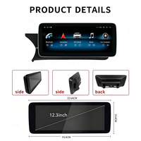 CarPlay Inalámbrico Android Auto GPS para Mercedes C W204/C204 NTG4.0 12.3 Android14 8+128GB DSP Reproductor Multimedia de Video Bluetooth