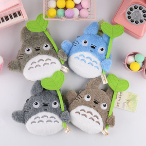 Porte-monnaie en peluche mignon, porte-cartes, pendentif, décoration, inspiré de l'anime <span class=keywords><strong>Totoro</strong></span> de Hayao Miyazaki, avec le bus chat elfe blanc qui chante et qui se balade dans la poussière - Product Image 2