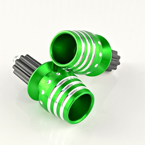 Qiangye Motorcycle Handlebar <b>Plug</b> Green Aluminum <b>Universal</b> Fit Customizable Appearance Modification Parts - Product Image 2