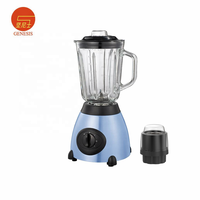 Blender de table électrique de luxe 600 W avec 6 lames, récipient en verre, vitesse variable, faible bruit et fonction smoothies