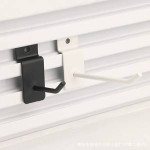 Crochets de panneau mural robustes de 6 pouces, crochets de présentation en métal, crochets de présentation noirs <span class=keywords><strong>pour</strong></span> la vente au détail - Product Image 4