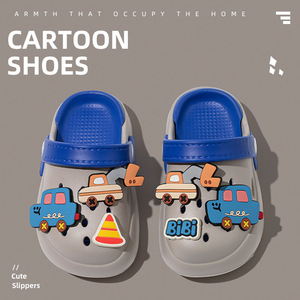 Chaussons décontractés pour enfants, sandales d'été en EVA à motif de dessin animé pour garçons, pantoufles d'intérieur pour enfants, sandales de plage pour filles, sandales de bain pour bébés - Product Image 2