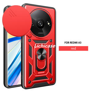 Lichicase, productos más vendidos, soporte de anillo a prueba de golpes, funda de parachoques para Redmi A3, anillo de Metal, funda trasera móvil - Product Image 1