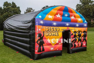 Tente de boîte de <span class=keywords><strong>nuit</strong></span> gonflable noire de 20 pieds pour discothèque Grande fête Blow-up pour boîte de <span class=keywords><strong>nuit</strong></span> avec souffleur d'air inclus - Product Image 5