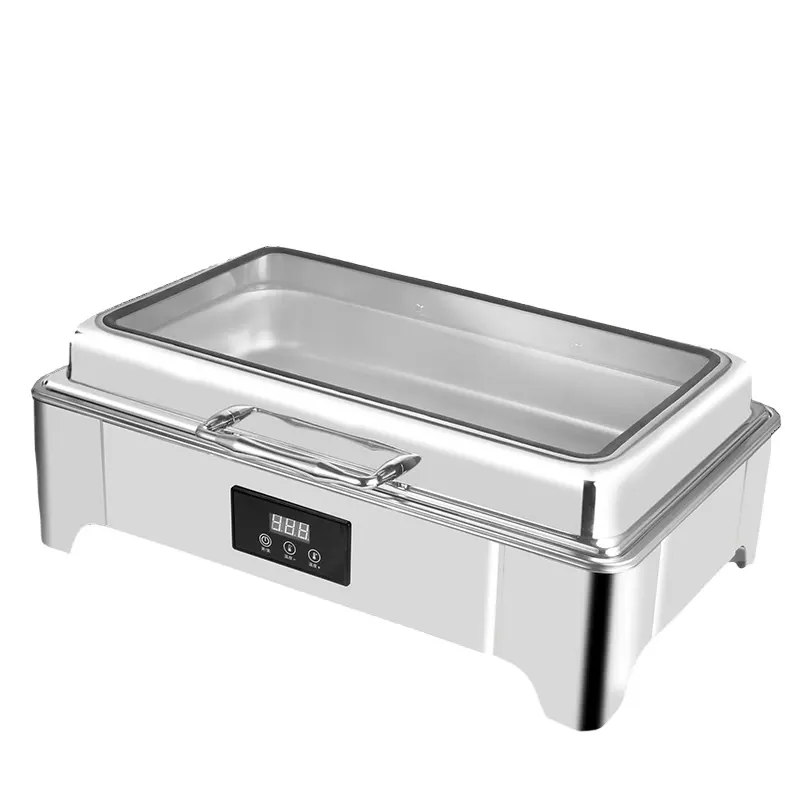 Stainless Steel Electric Heating Buffet Stove Hotel & Restaurant Supplies Tableware and Hot Pot Chafing Dish