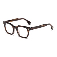 Dernières Tendances : Montures de Lunettes Optiques de Mode en Acétate Épais de Haute Qualité, Style Ordinateur, Anti-Lumière Bleue, avec Étui