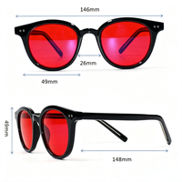 Lunettes de vue vintage personnalisées anti-lumière bleue UV400, verres rouges, vision nocturne, éliminent la fatigue oculaire, qualité supérieure