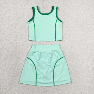 Conjuntos de Ropa Deportiva para Bebés Niñas, Chaleco sin Mangas, Falda Corta, Yoga, Actividad Física - Product Image 3