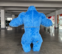 Costume de mascotte gonflable de gorille géant de haute qualité pour cosplay, costume de gorille de dessin animé, costume de mascotte de raptor