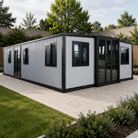 Maison conteneur modulaire portable à panneaux sandwich extensibles, la plus vendue, maisonnette à deux étages de taille personnalisable pour maison de plage