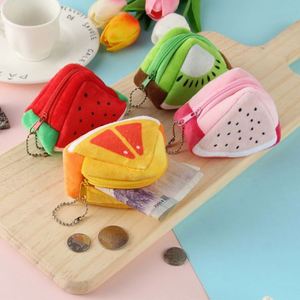 Cartoon <b>Mini</b> Plush Coin Purse Cute Stuffed Cat Fur Circle Wallet Key Pendant Girl Embroidered Bag Kids Gift - Product Image 2