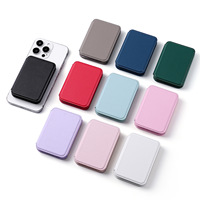Logo Kustom Unisex Dompet Ponsel Kulit PU Bisnis dengan Cermin Kosmetik untuk Seri iPhone Dompet Ponsel Magnetik dengan Cermin