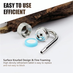 Bể cá siêu mỏng thép không gỉ CO2 <span class=keywords><strong>Atomizer</strong></span> hệ thống khuếch tán bể cá nhà máy nước thủy sinh Carbon Dioxide <span class=keywords><strong>Atomizer</strong></span> - Product Image 5