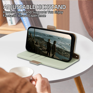 Funda Clásica Tipo Cartera con Tapa Abatible, Color Sólido, con Soporte Antigolpes, Ranuras para Tarjetas y Cordón para <span class=keywords><strong>vivo</strong></span> X300 Pro S50 Y50 V50 X200 - Product Image 2