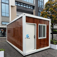 Casa Contenedor Desmontable LongTai de 20 pies, Directo de Fábrica, Panel Sándwich Transpirable, Construcción de Acero para Múltiples Usos
