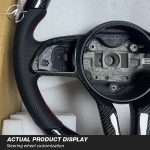 Volant de voiture personnalisé en cuir classique et fibre de carbone <span class=keywords><strong>YZ</strong></span> pour Sprinter W907 GLA GLC W177 W205 C257 W213 W463 H247 CLS - Product Image 2