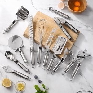 <b>Kitchen</b> <b>Gadget</b> Stainless Steel Kitchenware Set Household Tableware Press Paring Knife Garlic Rammer - Product Image 1