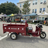 Moto à trois roues à carrosserie ouverte, automatique, facile à manœuvrer, moteur à essence, véhicule de transport de marchandises à haute capacité de charge