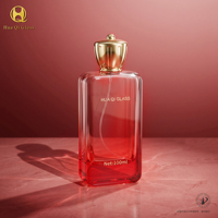 Botol Parfum Kaca Bentuk Tidak Beraturan Desainer Mewah, Tutup Sekrup Logam Kustom, Wadah Parfum Kosong Isi Ulang