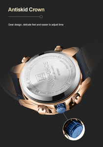 <span class=keywords><strong>Naviforce</strong></span> นาฬิกาข้อมือผู้ชาย, นาฬิกาข้อมือ<span class=keywords><strong>9197L</strong></span> หน้าปัดเรืองแสงหน้าปัดดิจิตอลขนาดใหญ่พร้อมสายหนังนาฬิกา relogio - Product Image 5