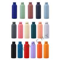 Bouteille d'eau de gymnastique de haute qualité de 500ml avec paille, flacon de sport en acier inoxydable, conception de vide à double paroi pour les sports de plein air