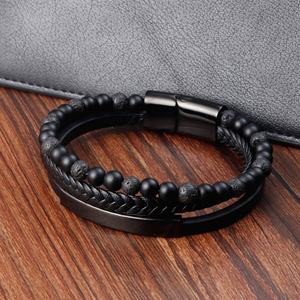 2024 Wholesale 316L Stainless Steel Custom Fashion Natural <b>Gemstones</b> <b>Bracelets</b> - Product Image 6