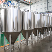 Equipo de Elaboración de Cerveza Automático de 500L 1000L, Fermentador Cónico para Uso Doméstico y Plantas de Producción, Nuevo