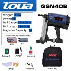Pistola Clavadora Eléctrica de Grado Industrial Toua GSN40B, la Más Vendida, Clavadora y Grapadora, Pistola de Gasolina de 4.0Ah para Trabajos en Concreto y Madera - Product Image 2