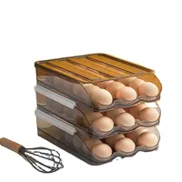 حامل بيض بسيط حديث للثلاجة, حامل بيض بسيط حديث للثلاجة سعة كبيرة من البلاستيك الشفاف ، منظم البيض للثلاجة