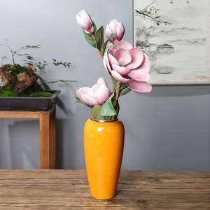 Jarrón de Cerámica Grande con Forma de Repollo de 32 cm, con Textura de Color, para Decoración del Hogar con Flores Secas - Product Image 2