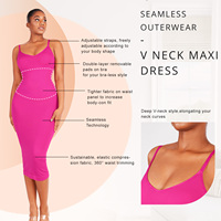 Vestido Moldeador sin Mangas para Mujer, Nuevo y en Oferta, Vestido Maxi con Moldeador Incorporado
