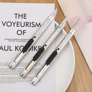 Piccolo Coltello Multiuso in Acciaio Inossidabile - Taglierino Portatile per Ufficio, Lama in Metallo per Arte e Artigianato per Studenti/Dipingimento/Imballaggio - Product Image 3