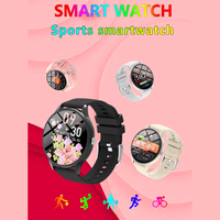 Montre connectée T27 avec écran rond de 1,50 pouce, appels sans fil, suivi de la fréquence cardiaque et des pas, fonction de réveil par levation, modes sportifs, OEM ODM