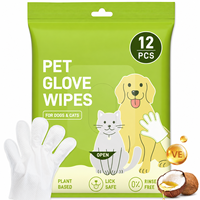 Guantes y Toallitas de Limpieza para Mascotas de Marca Propia, Sin Enjuague, Desodorantes, Hipoalergénicos, para Perros y Gatos, Cuerpo Completo