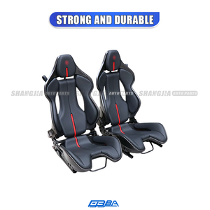 เบาะนั่งรถแข่ง Scuderia แบบปรับแต่งได้ พร้อมโลโก้  ปรับเอนได้ หุ้มหนัง คาร์บอนไฟเบอร์ สำหรับ SF90 458 488 812 296GTB - Product Image 2