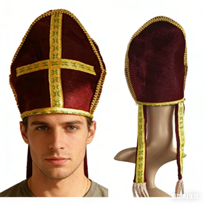 Chapeaux <span class=keywords><strong>de</strong></span> <span class=keywords><strong>pape</strong></span> romains artificiels en peluche originaux W314 - Product Image 1