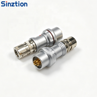 Conector Circular Impermeable IP68 Sinztion, Enchufe/Toma de Corriente de Repuesto Serie F, Compatible con Fischer ODU F103 Short