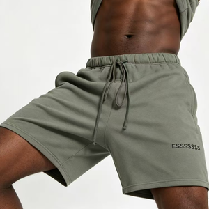 Shorts d'été pour homme SS24, 100% coton, couleur unie, qualité supérieure, style décontracté, bermuda. - Product Image 4