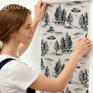 Papier peint <span class=keywords><strong>PVC</strong></span> texturé moderne, imperméable, auto-adhésif, pour usage domestique, 44 cm de large x 3 m de long, échantillon disponible - Product Image 1