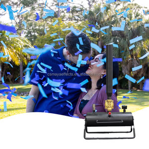 <span class=keywords><strong>Precio</strong></span> bajo eléctrico portátil cinta cañón DMX Control confeti máquina DJ fiesta boda celebración rosa azul género revelar - Product Image 4