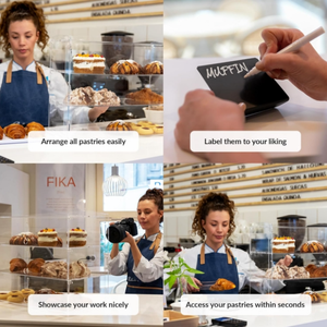 Vitrina de acrílico transparente, vitrina de pastelería de panadería de 3 capas, postre para figuritas, monedas, recuerdos deportivos, <span class=keywords><strong>armas</strong></span> - Product Image 6