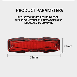 Luz trasera de bicicleta impermeable e intermitente JF, luz de advertencia portátil, compacta y giratoria para conducción nocturna - Product Image 5