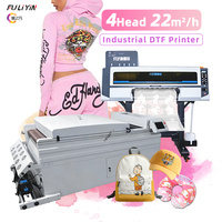 Nouvelle imprimante DTF Fulinyin 600 mm 4 pièces EPS I3200 entièrement automatique à encre pigmentée pour tous les tissus, transfert thermique sur T-shirts et coton, disponible 24h/24