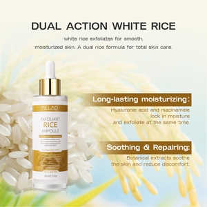 Đa hành động gạo Ampoule, tẩy tế bào chết hydrat và bảo vệ, Pre trang điểm Primer loại bỏ tế bào chết <span class=keywords><strong>1</strong></span> chai giải pháp - Product Image 5